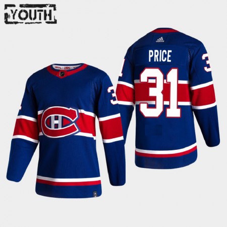 Camisola Montreal Canadiens Carey Price 31 2020-21 Reverse Retro Authentic - Criança